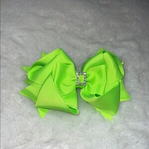 Lime Green Kids Hair Bow 😍